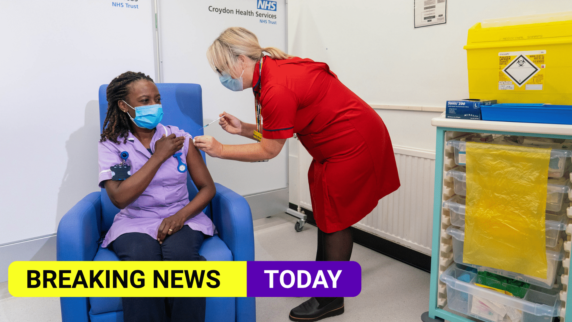 First Covid booster vaccines given to NHS staff