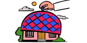 ‘What could be more exciting than putting a tea cosy on a house?’