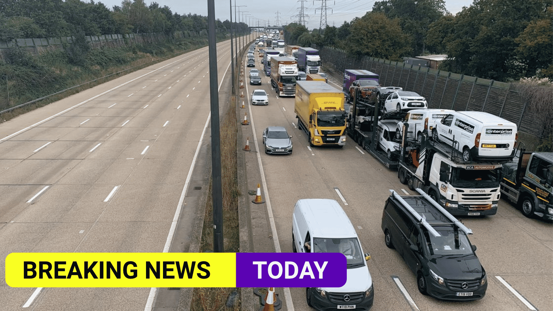 Driver who blamed ‘imaginary friend’ on M25 van crash is jailed -