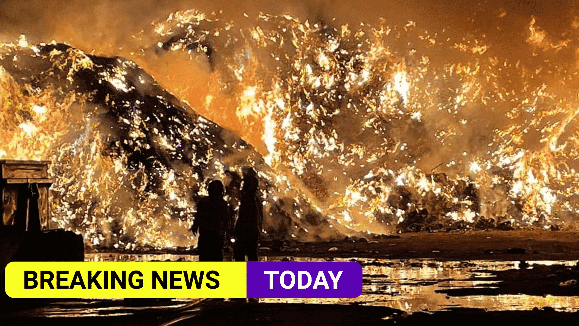 Wiltshire blaze burns 300 tonnes of waste at recycling centre -