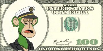 “100 Dollars Ape” A Very Unique NFT Concept Featuring A Dollar Note