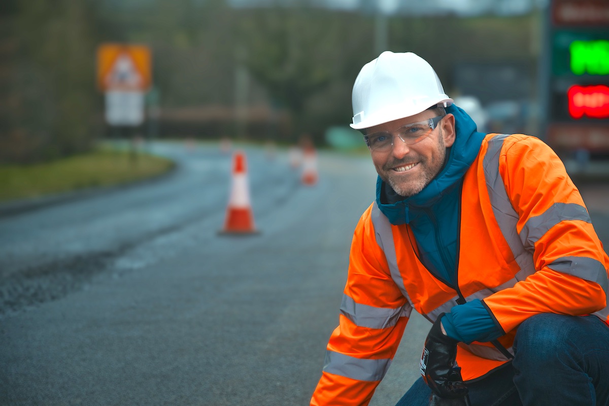 A road surface not to be sniffed at: the highway made of used nappies