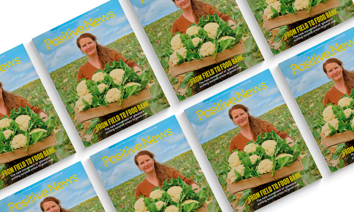 New issue of Positive News leads on the people putting leftover crops to use