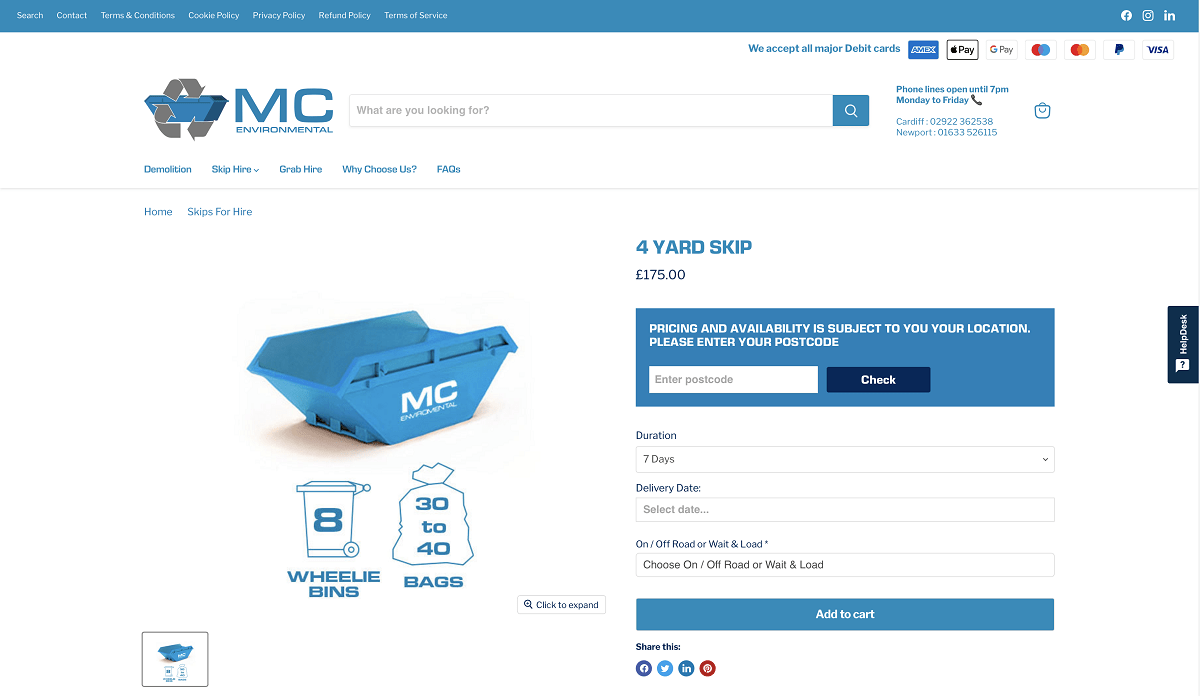 MC Environmental, Cardiff & Newport's Best Online Skip Booking System (2)