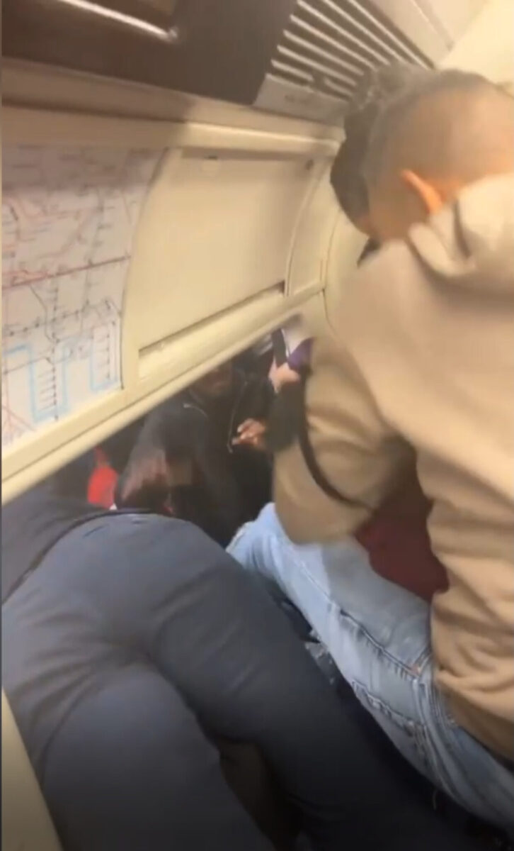 Shocking footage shows TfL commuters scrambling to safety