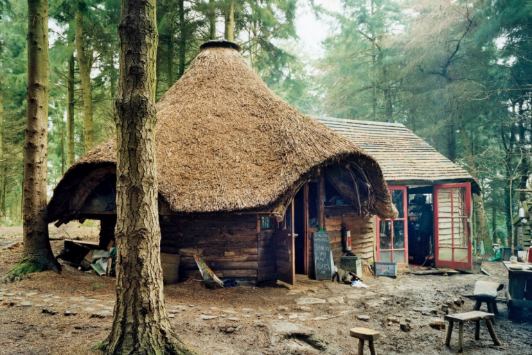 The off-grid community hidden in an English woodland