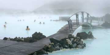 Relaxing scene in Iceland