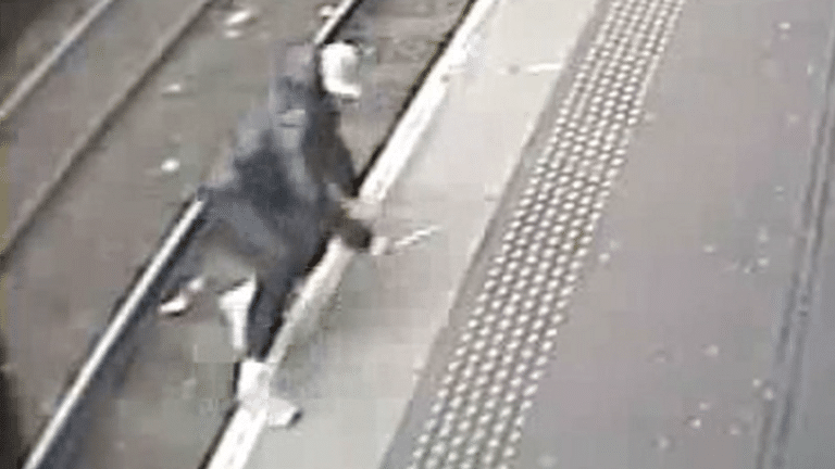 Daniel Haig was captured on CCTV with the knife. Pic: Crown Office