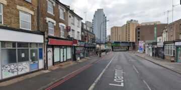 The stabbing took place at their home in Loampit Vale (Image: Streetview)