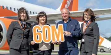 easyJet celebrates flying 60m passengers from Edinburgh Airport