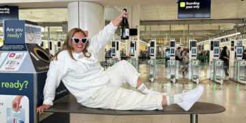 Hilarious moment EasyJet flight does Mexican wave for bride-to-be