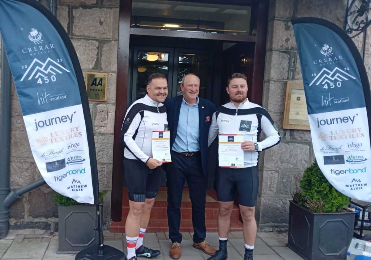 HIT Scotland & Crerar Hotels pedal 450 miles around Scotland