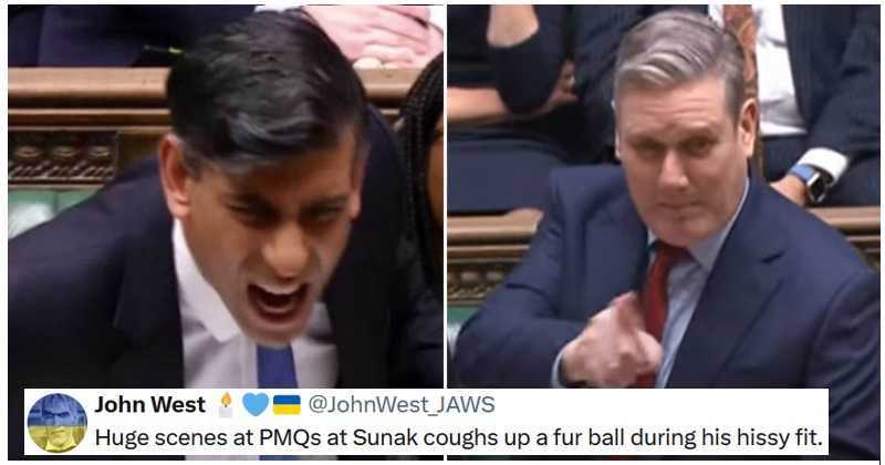 Keir Starmer's PMQs question about child homelessness sends a furious Rishi Sunak wildly viral