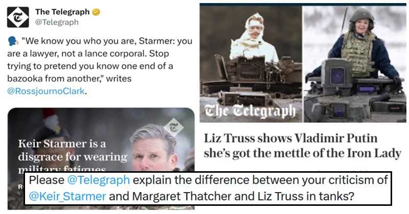 The Telegraph's outrage over Keir Starmer wearing fatigues was next-level hypocrisy - 12 military takedowns