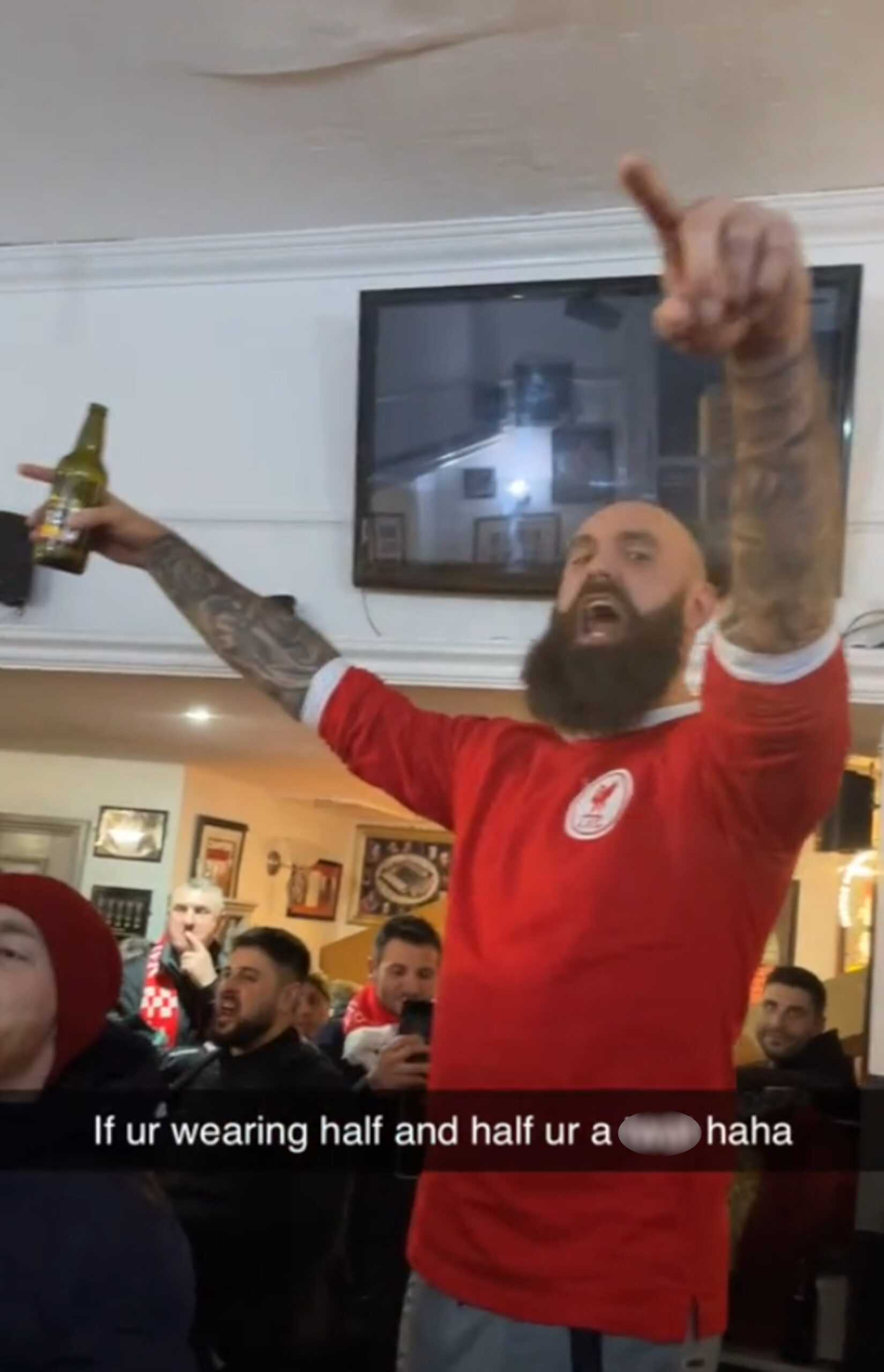 Footy fans divided by Liverpool supporter "bullying tourist"
