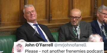 17 favourite reactions to Lee Anderson's new cosy seating arrangements next to George Galloway