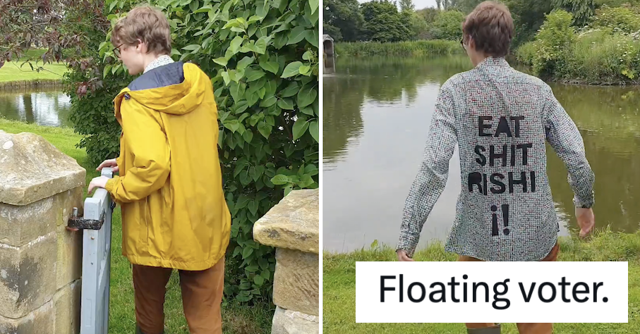 Someone 'took a dump' in Rishi Sunak's private lake in protest against the Tories - 11 sweet-smelling responses