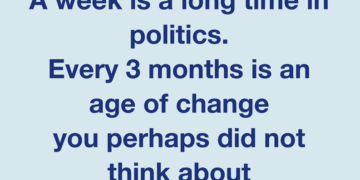 A lot can happen in 3 months