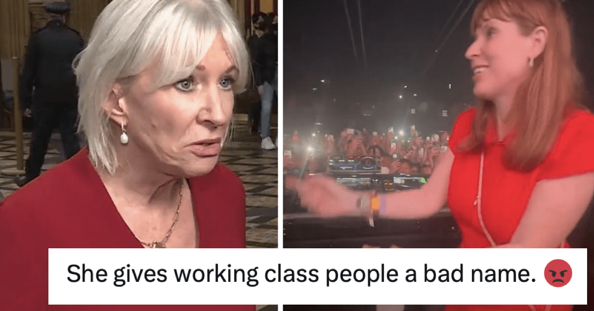 Nadine Dorries said Angela Rayner 'gives working class people a bad name' and the entire internet responded as one