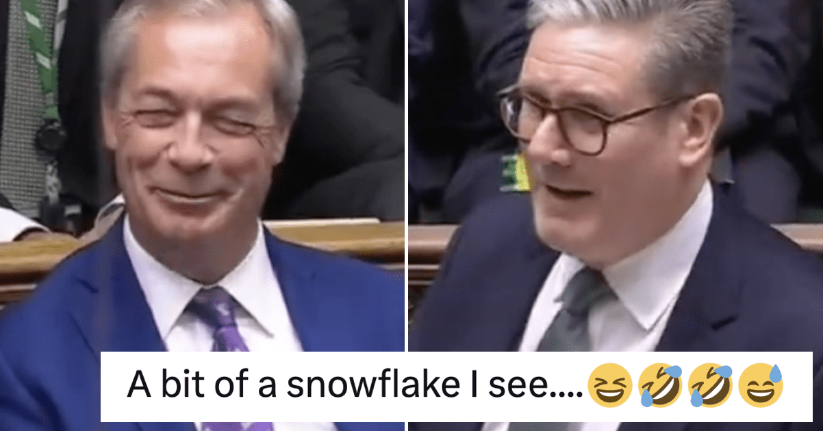 Keir Starmer's Nigel Farage takedown was already good but this follow-up question was next level