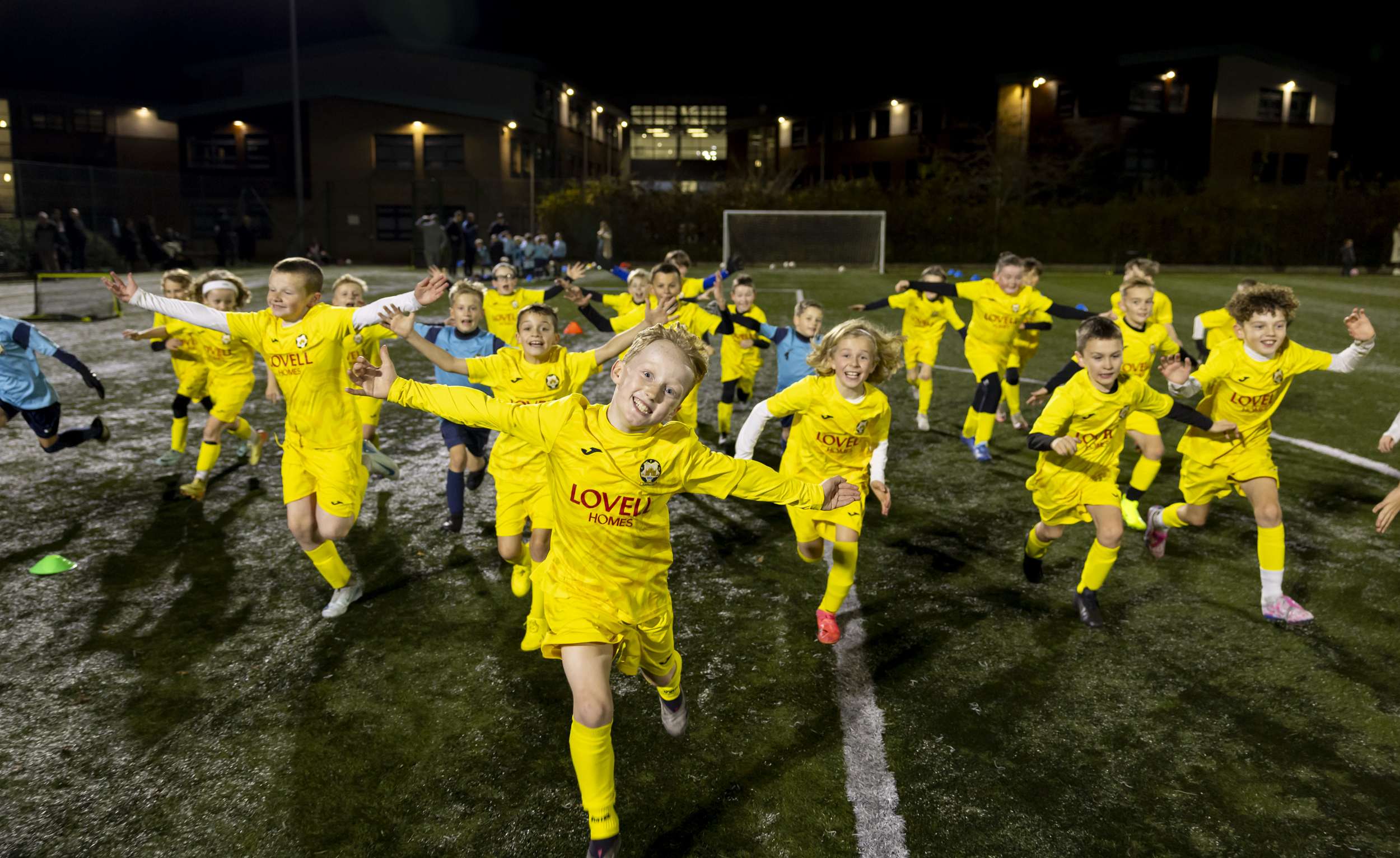 Housebuilder Lovell has donated football kits to the Hamilton Youth Football Club. ? Photograph by Martin Shields Tel 07572 457000 www.martinshields.com © Martin Shields