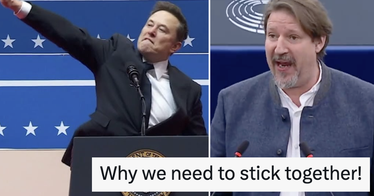 An Austrian MEP's response to Elon Musk's 'Nazi salute' went wildly viral and it's a vitally important 56 second watch