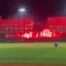 Edinburgh City’s ultras welcome beloved side to pitch with amazing display of fiery red pyrotechnics