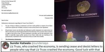 Liz Truss' cease and desist letter to make Keir Starmer stop saying she crashed the economy just reminded everybody of her disastrous mini budget