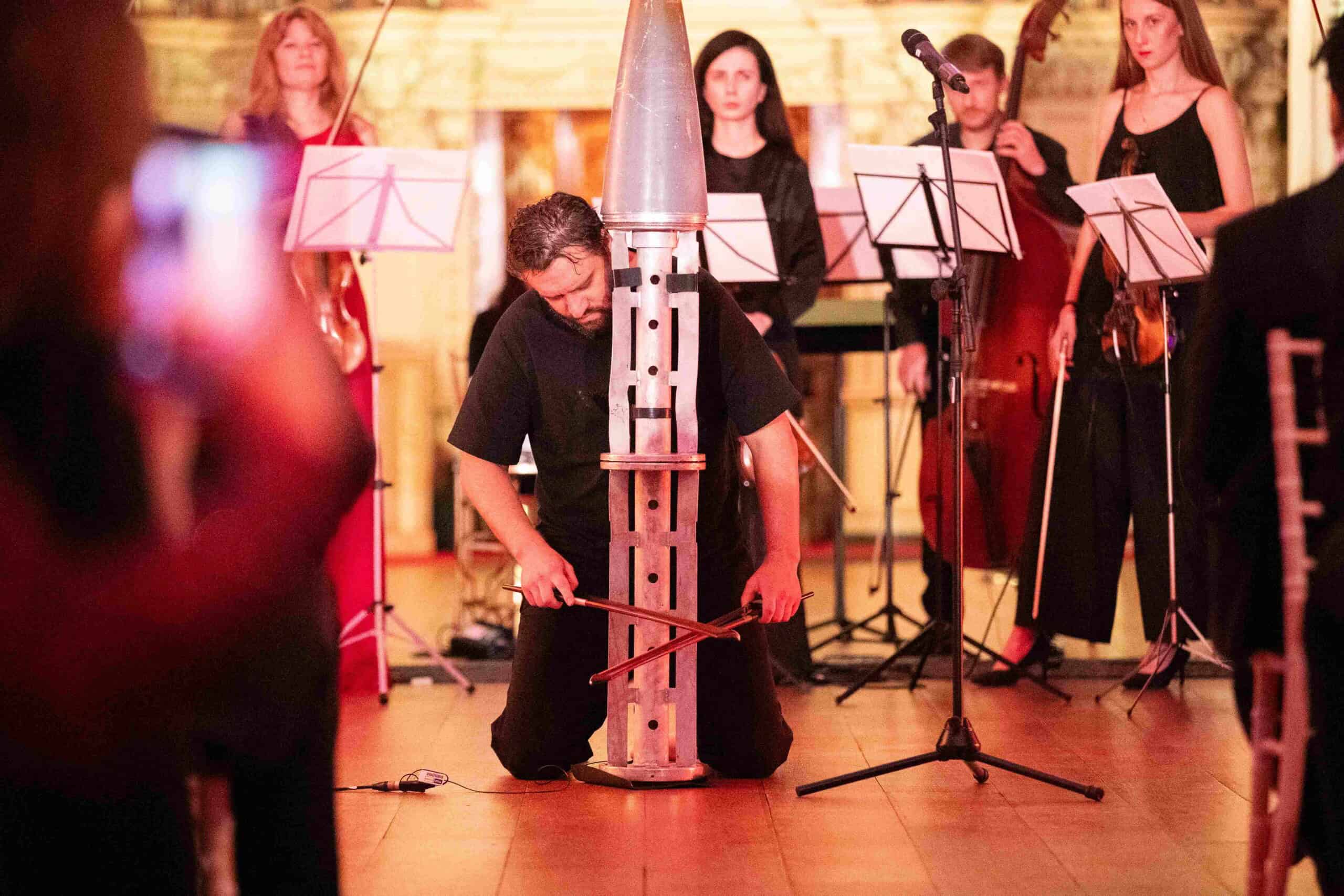 Deadly Russian rocket is transformed into musical instrument of hope