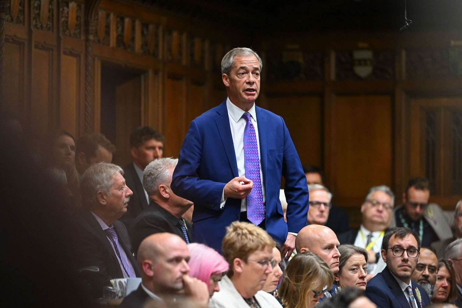 Nigel Farage ‘on the side of predators’ with Online Safety Act criticism, says Labour