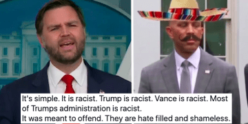 Hard to believe we know but JD Vance's 'defence' of that racist deepfake sombrero meme posted by Trump just made the whole thing even worse