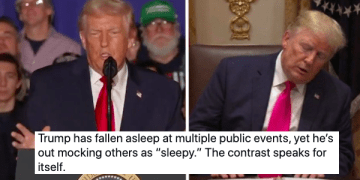 Donald Trump called Joe Biden a 'sleepy son of a bitch' and the Projection Police arrived on the scene in record time