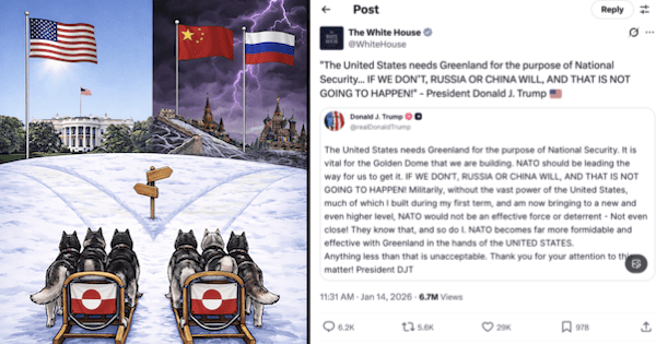 The White House's 'Which way, Greenland man?' meme was disturbing on so many levels and got all the responses it deserved
