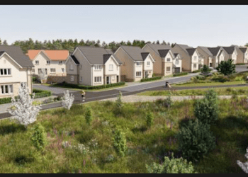 A shot of the development in Aberdour.