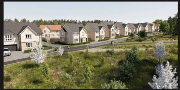 A shot of the development in Aberdour.